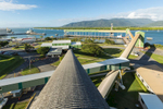 View across the Cairns bulk sugar loading facility on the waterfront