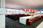 Interior image of Qantas Lounge at Cairns Domestic Airport 
