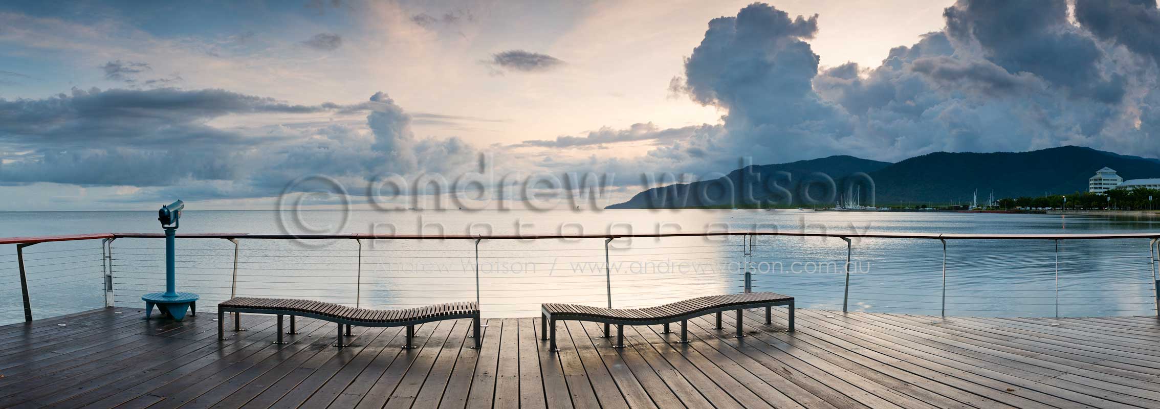 Viewing deck on Cairns Esplanade boardwalkCairns, North QueenslandImage available for licensing or as a fine-art print... please enquire