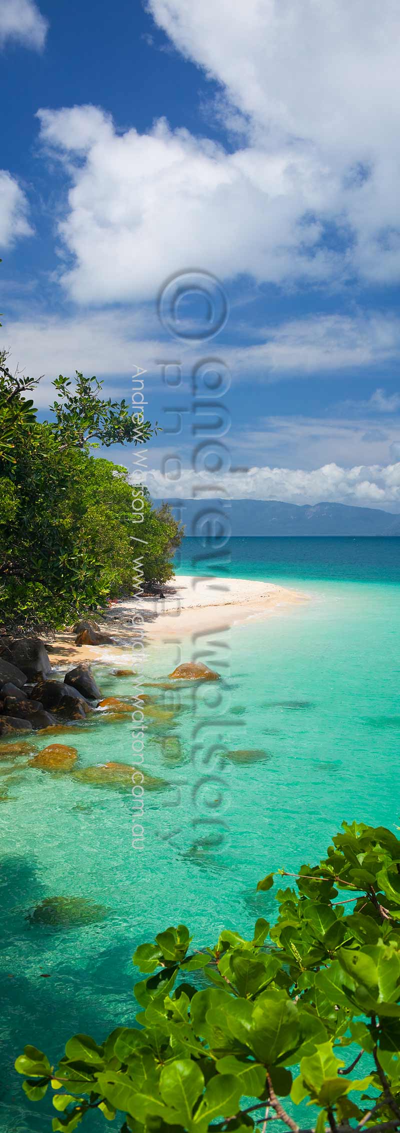 Clear waters of Nudey BeachFitzroy Island, Cairns, North QueenslandImage available for licensing or as a fine-art print... please enquire