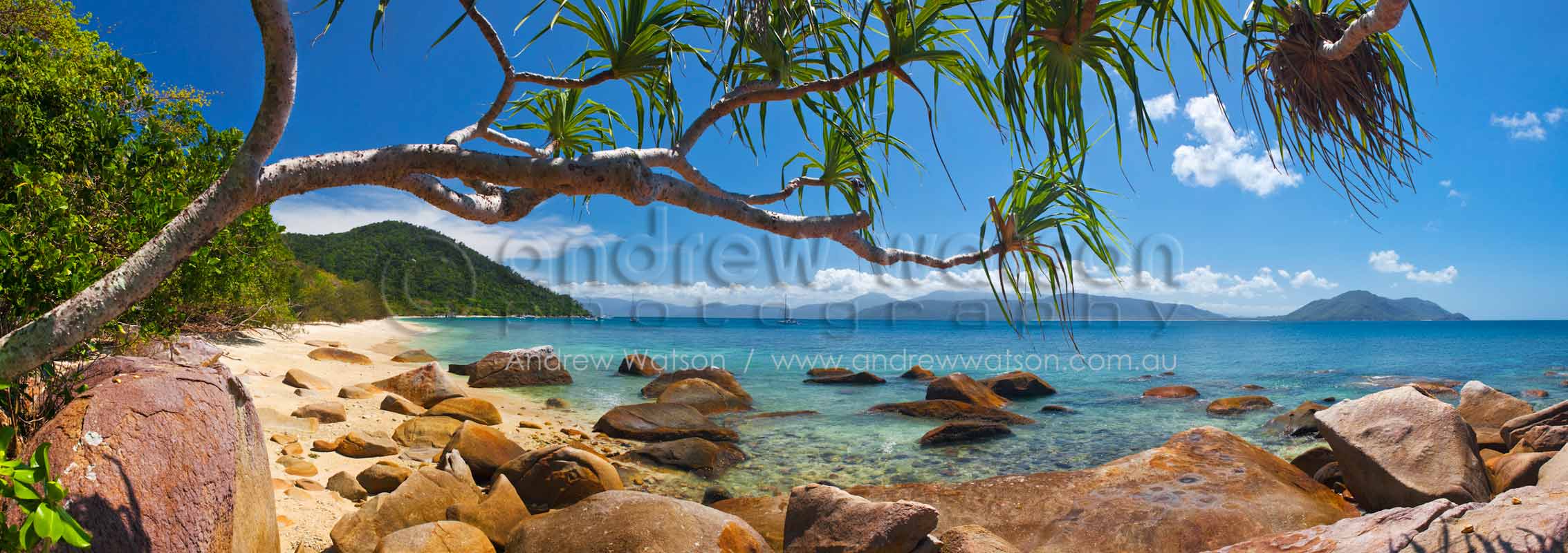View along beach at Welcome BayFitzroy Island, Cairns, North QueenslandImage available for licensing or as a fine-art print... please enquire