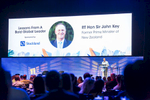 Sir John Key speaking on stage at The Property Congress 2018 in Darwin