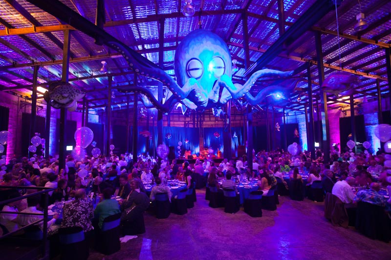Tanks Arts Centre interior themed forAVA Annual Conference gala dinner in Cairns
