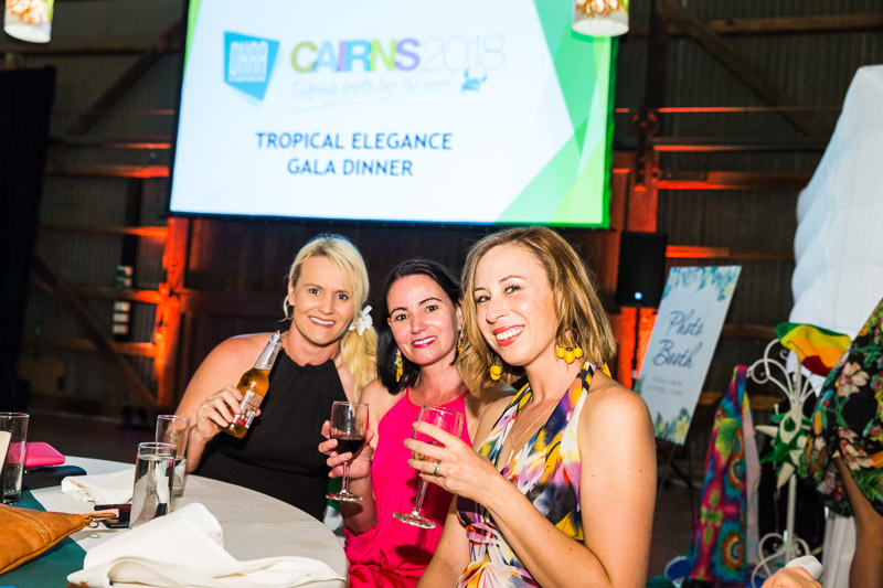 Social pic of female delegates at Gala Dinner for DHAA Symposium 2018 in Cairns