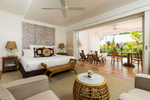 Interior of luxury resort room at The Reef House, Palm Cove
