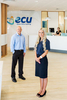 Business photo of team members at ECU Australia bank branch in Cairns