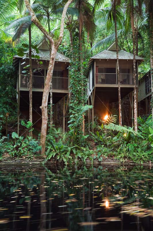 Villas amidst the tropical rainforest at Daintree Eco Lodge and Spa, near Port Douglas