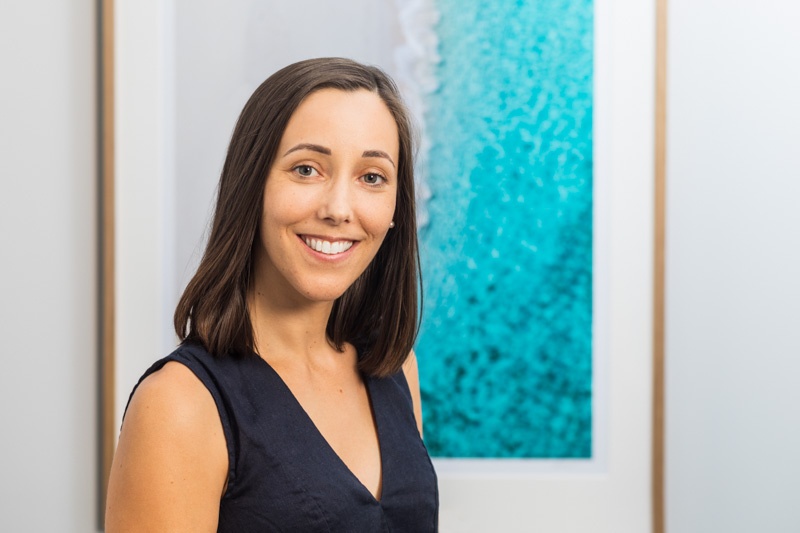 Business headshot of female psychologist with office background, Cairns