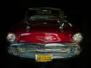 Another of the Cuban Heritage cars stored in a local body shop.