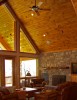 Interior of custom designed home by Pavelchak Architecture in The Farm at Banner Elk, North Carolina, near Boone North Carolina.