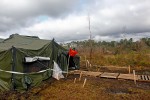 The Bravo Battery Headquarters tent.