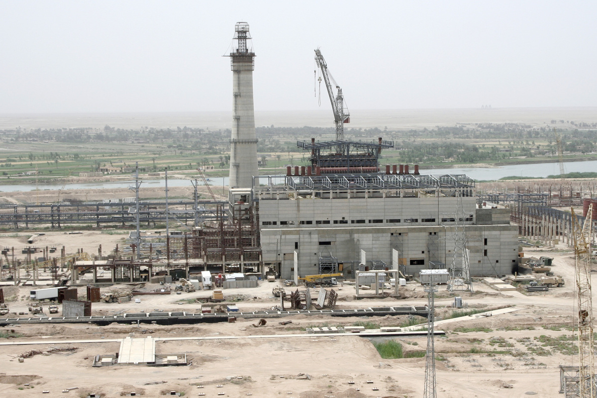 Rumor has it Saddam Hussein's government had commissioned a Russian contractor to build the power plant, but ran out of money to pay them.  We made this power plant our base due to the enormous size and high vantage points it allowed.