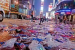 The Aftermath of Times Square NYE celebration.  Jan. 1, 2010.