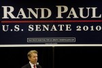 Rand Paul speaks at a rally in Erlanger, Ky. on Oct. 2, 2010.  Paul is a Tea Party member running under the Republican ticket for U.S. Senate.