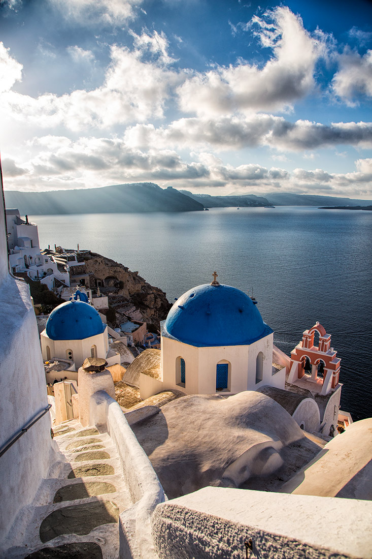 The Blue Domed Churches of Oia, Greece