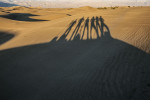 group shot at sunrise on the dunes