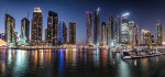 Dubai Marina after dark