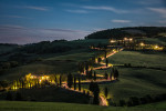 Beautiful Monticiello after dark