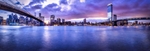 New York City panorama after dark