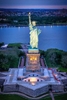 The Statue of Liberty after dark