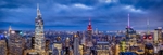 NYC panorama after dark