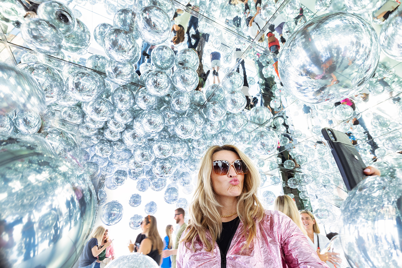 Holly in the bubble room in the incredible Summit 