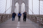 Michael, Betty and Tim on the Brooklyn Bridge