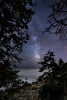 The Milky Way and the coast of Acadia, Maine