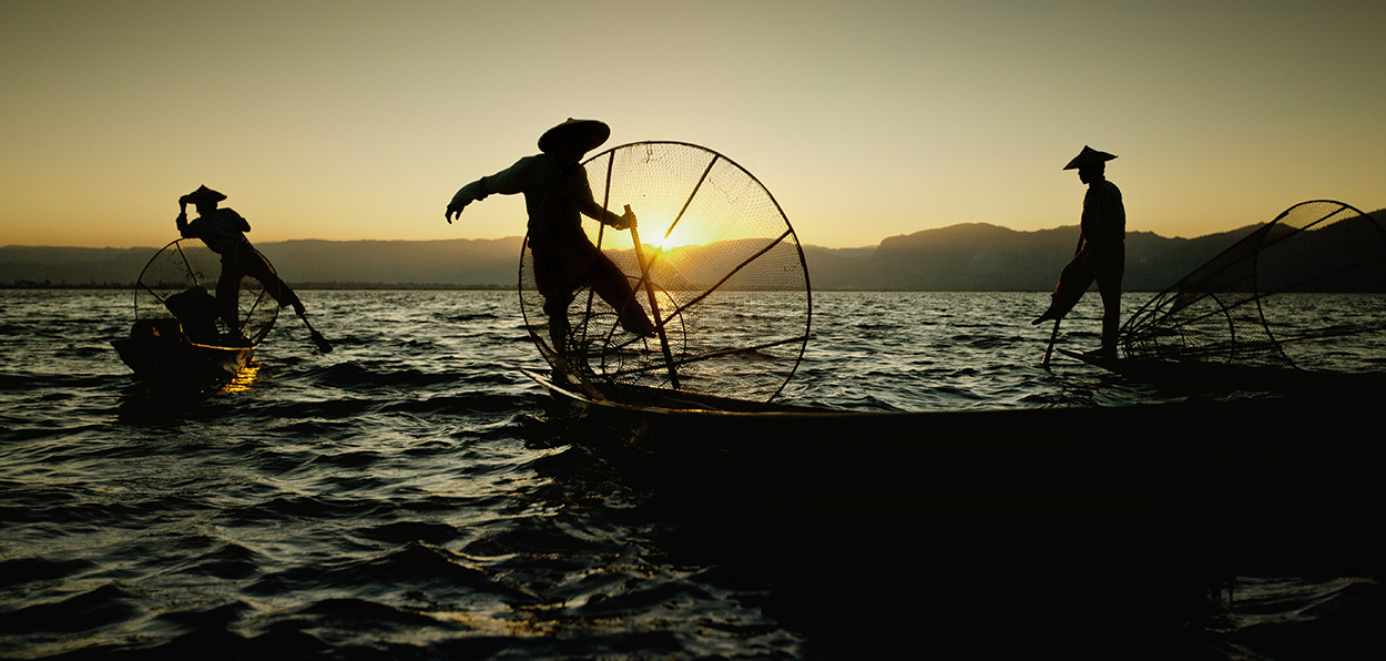 The amazing Inle Lake fisherman