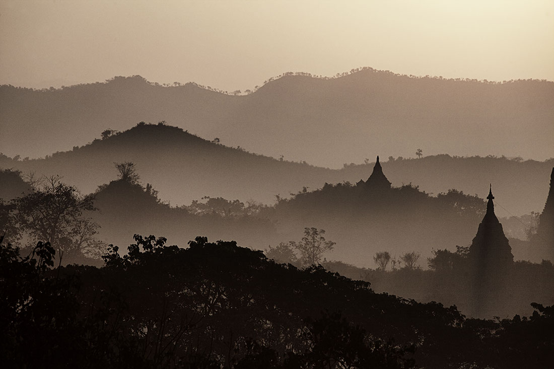 The mountains of Mrauk, Burma