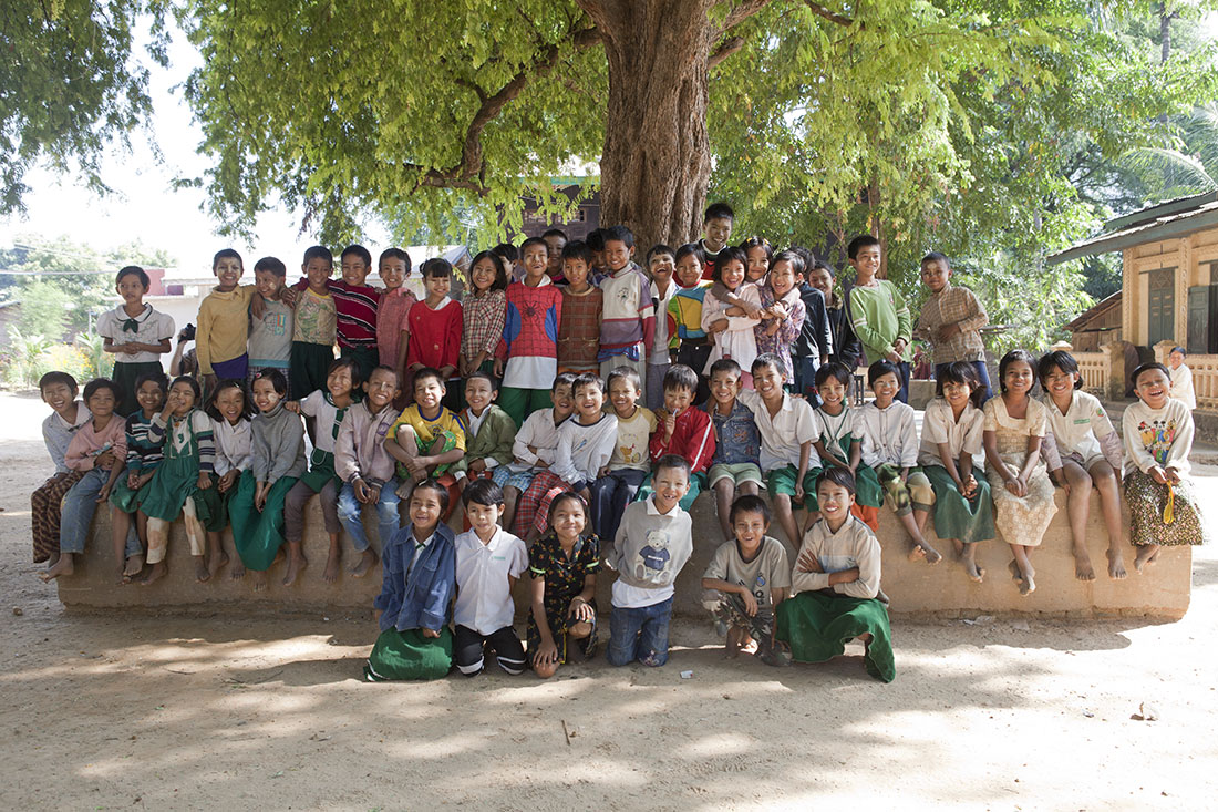A group shot at my favorite school in Mandalay
