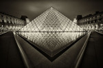 The Louvre in Paris after dark