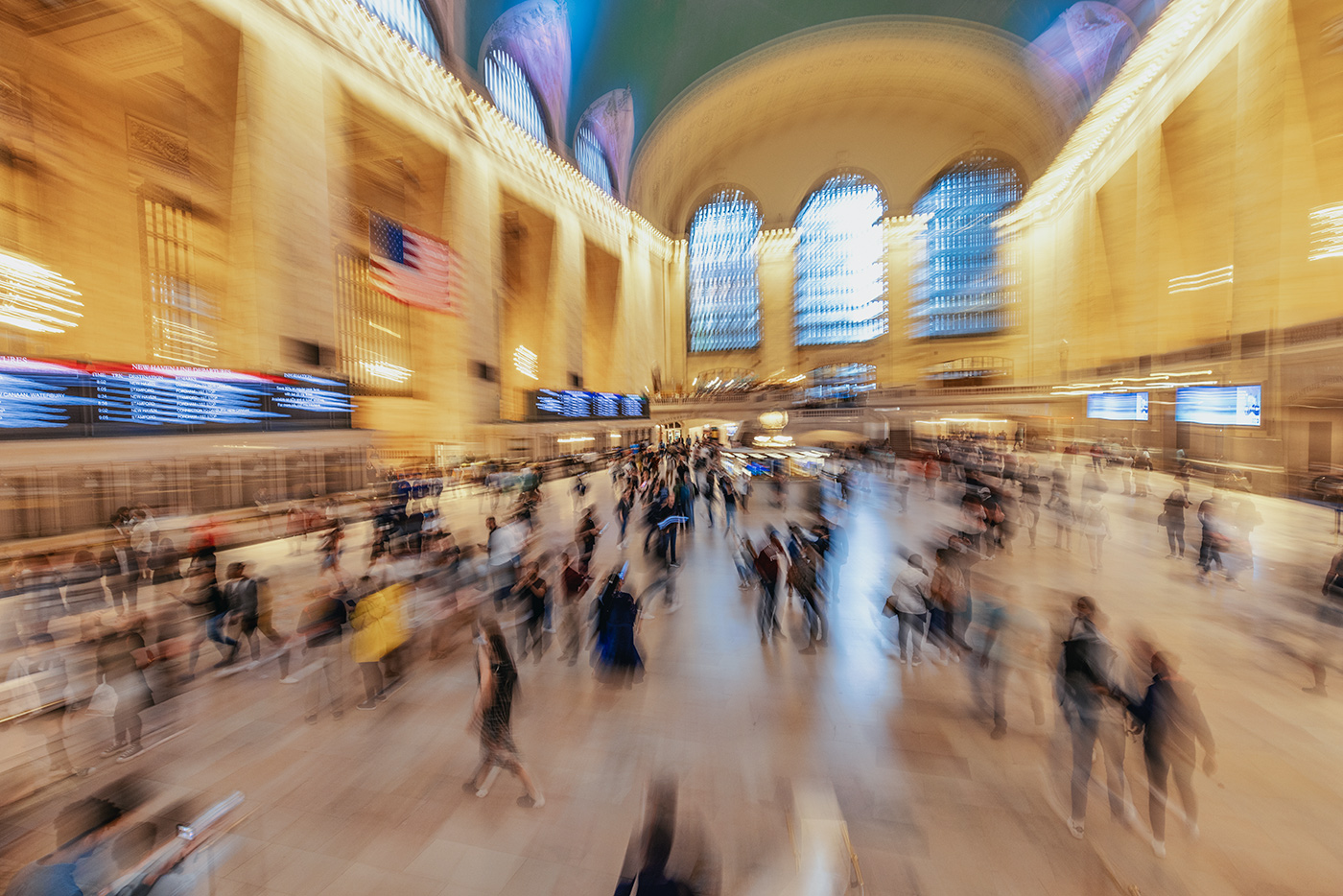 Non stop movement in Grand Central Terminal
