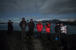 The group waiting for the Aurora
