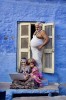 in the beautiful blue walled city of Jodphur Rajistan, India