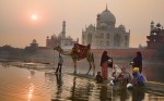 Backside of the Taj Mahal,  Agra,  India