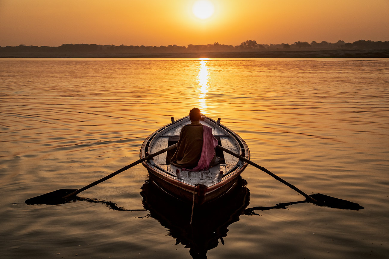 Sunrise on the Ganges, Varinasi, India