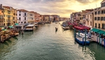 The Gondolas of Venice, Italy