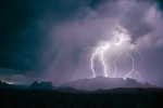 Lightning during the monsoons