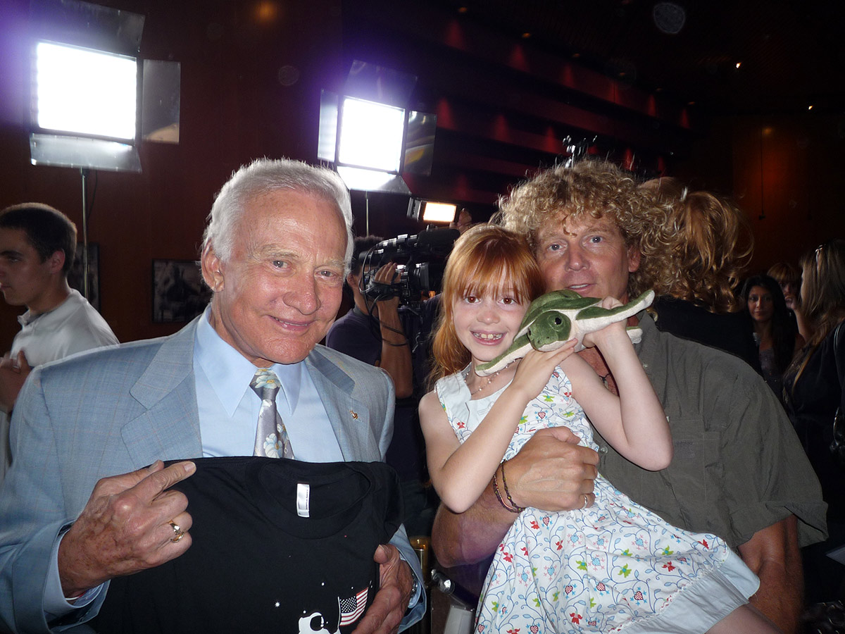 Hanging with Natalie and my hero Buzz Aldrin