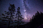 The Milky Way on the coast of Acadia National Park