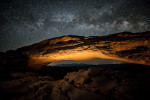 The Milky Way over Mesa Arch in Canyonlands 