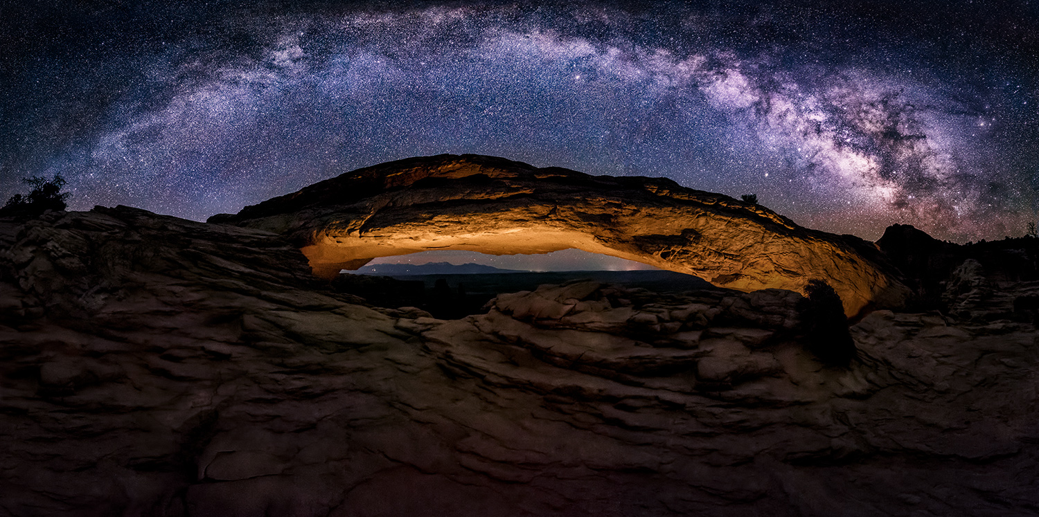 Premium Photo | Milky Way Arch Over Mountains At Starry Night In Summer