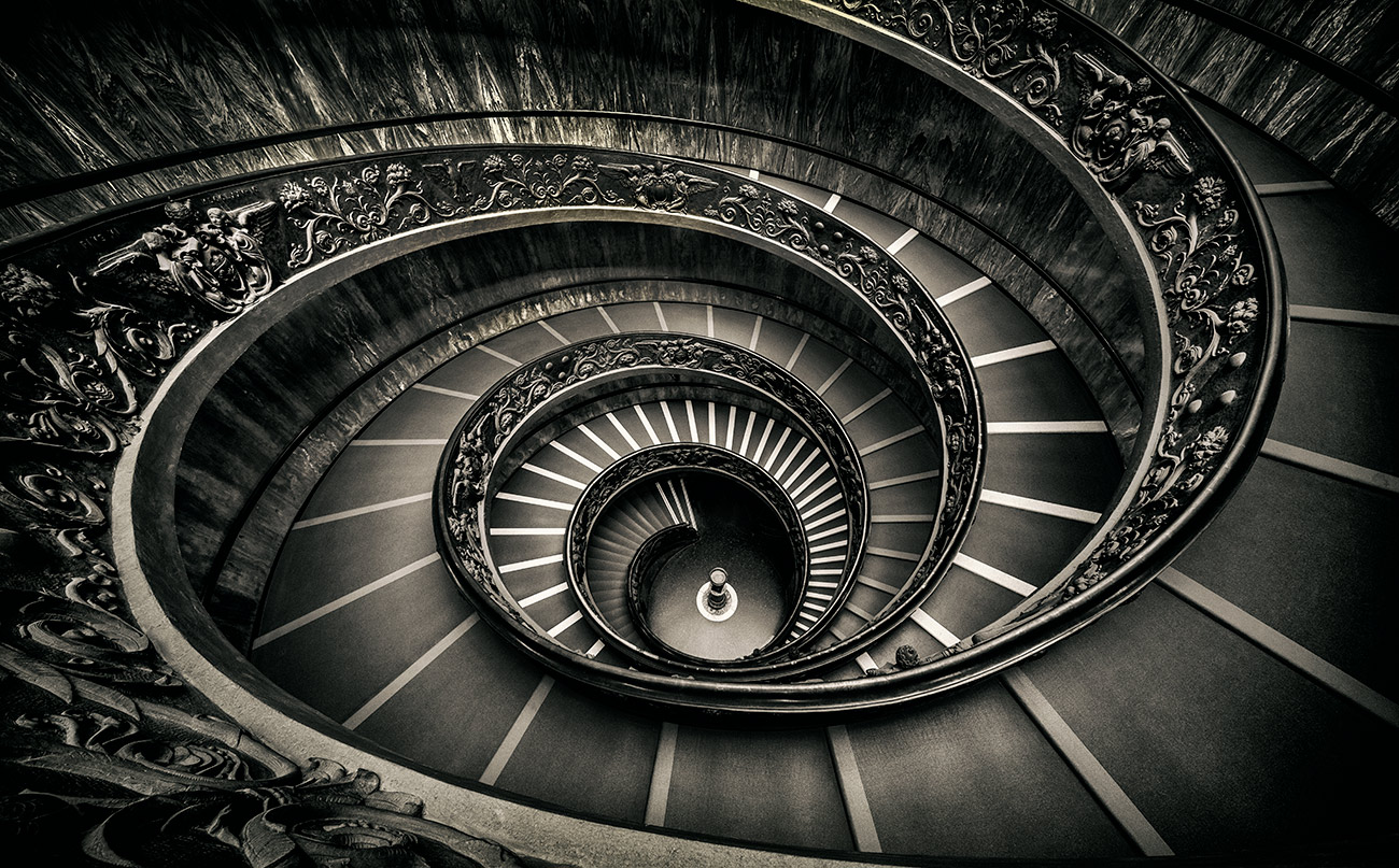 The Momo spiral staricase in the Vatican