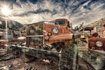 shooting hdr up in the town of jerome