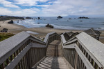The stairs to the beach in Bandon