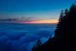 Above the clouds on the Cape Perpetua Overlook