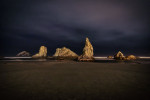 After dark on Bandon Beach, Oregon