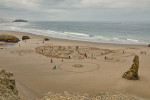 Sand Circles in Bandon Beach, Oregon