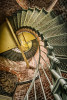 Spiral staircase Inside Cape Blanco Lighthouse 